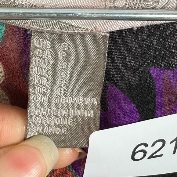 Love 21 Dress Women's Size Small Long Sheer Boho Chic Bohemian Floral Lagenlook - Picture 4 of 11